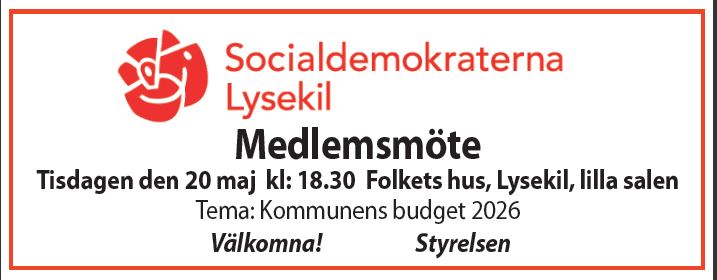 Medlemsmöte 20 maj 2025 kl. 18:30