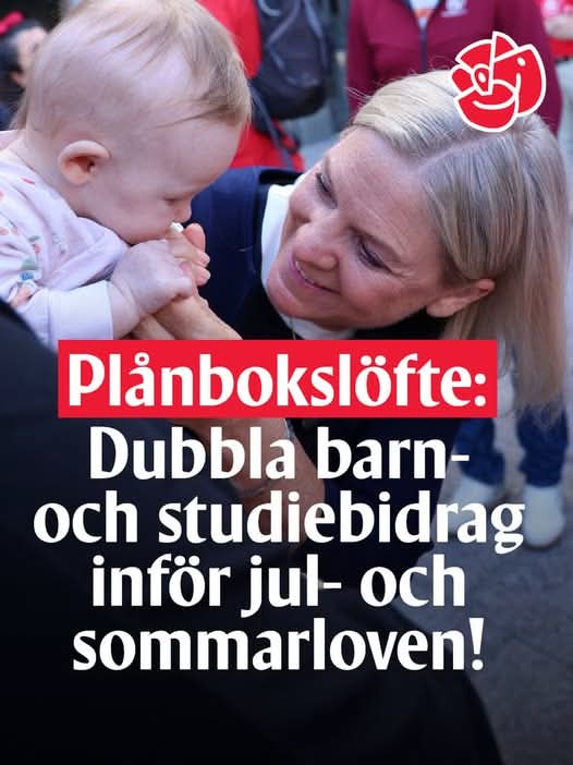 Plånbokslöfte: Dubbla barn- och studiebidrag inför jul- och sommarloven!